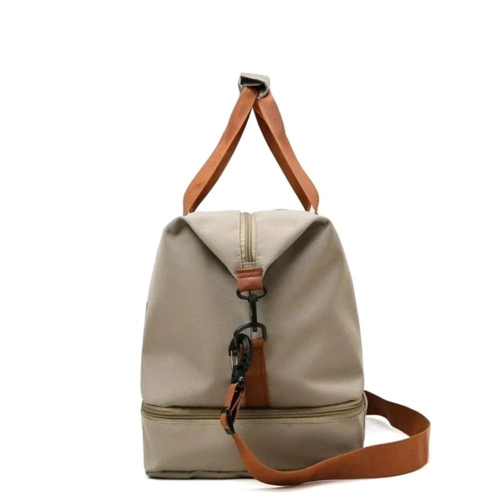 NEW Beige Duffle Bag